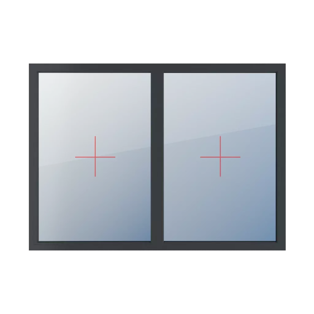 Festverglasung im Rahmen fenster fenstertypen zweifluegelige-tueren symmetrische-horizontale-teilung-50-50  
