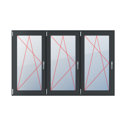 Kippen und nach links drehen fenster fenstertypen dreifluegelige-fenster symmetrische-horizontale-teilung-33-33-33 kippen-und-nach-links-drehen 