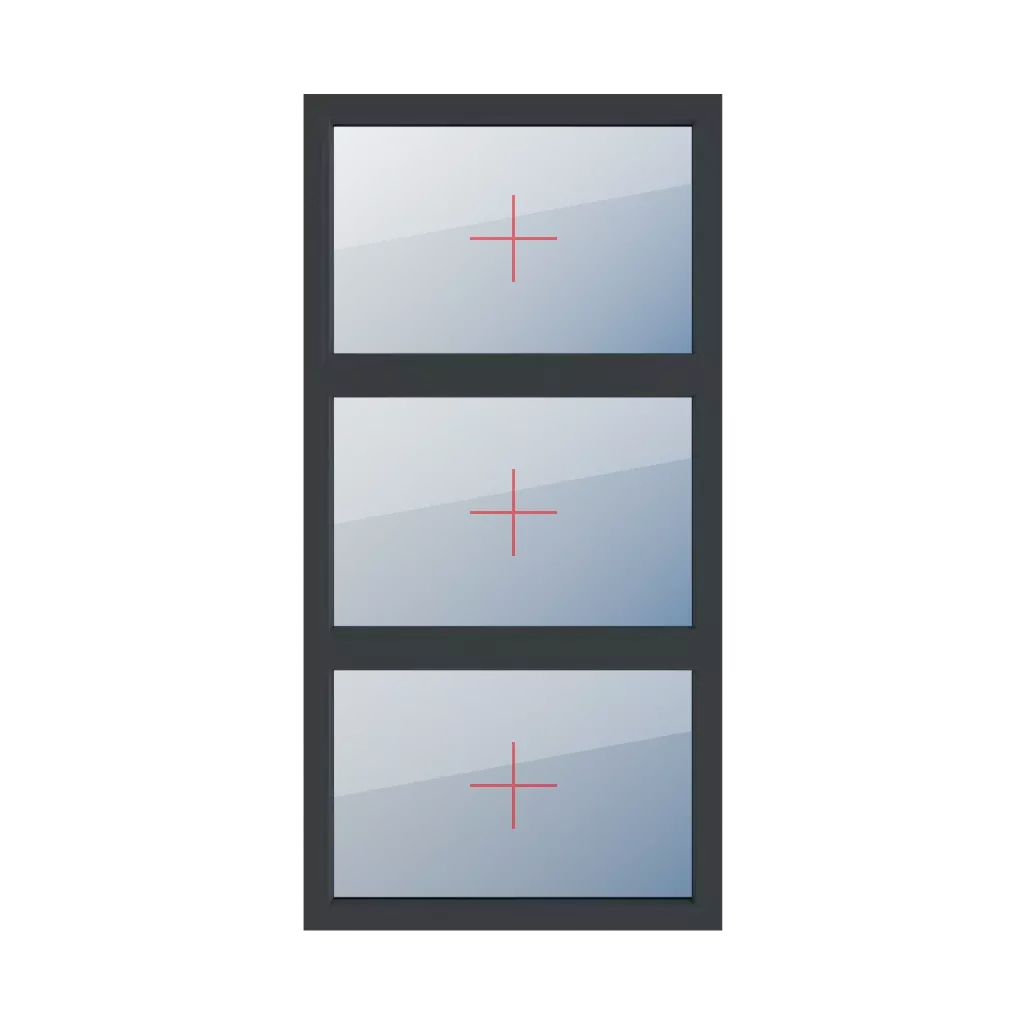 Festverglasung im Rahmen fenster fenstertypen dreifluegelige-fenster symmetrische-vertikale-teilung-33-33-33  
