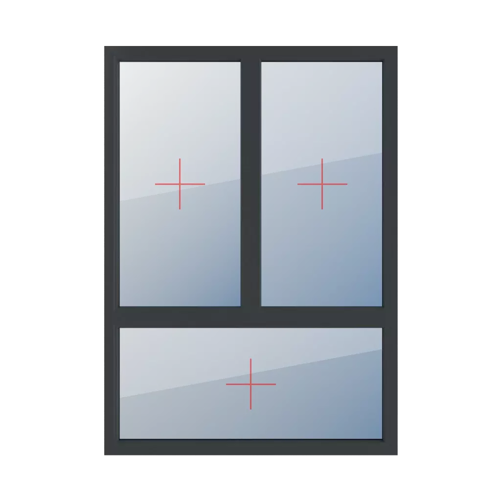 Festverglasung im Rahmen fenster fenstertypen dreifluegelige-fenster asymmetrische-vertikale-teilung-70-30  