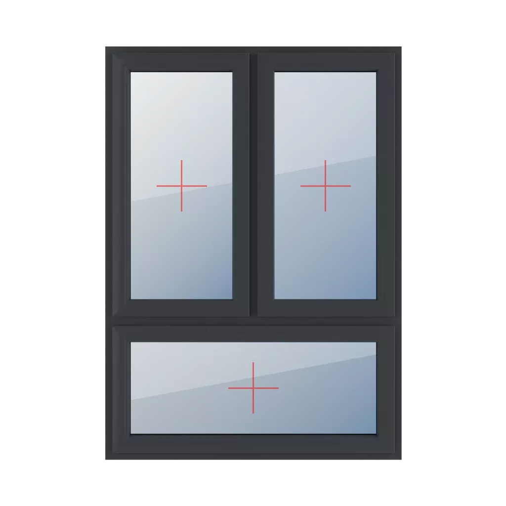 Festverglasung im Flügel fenster fenstertypen dreifluegelige-fenster asymmetrische-vertikale-teilung-70-30  