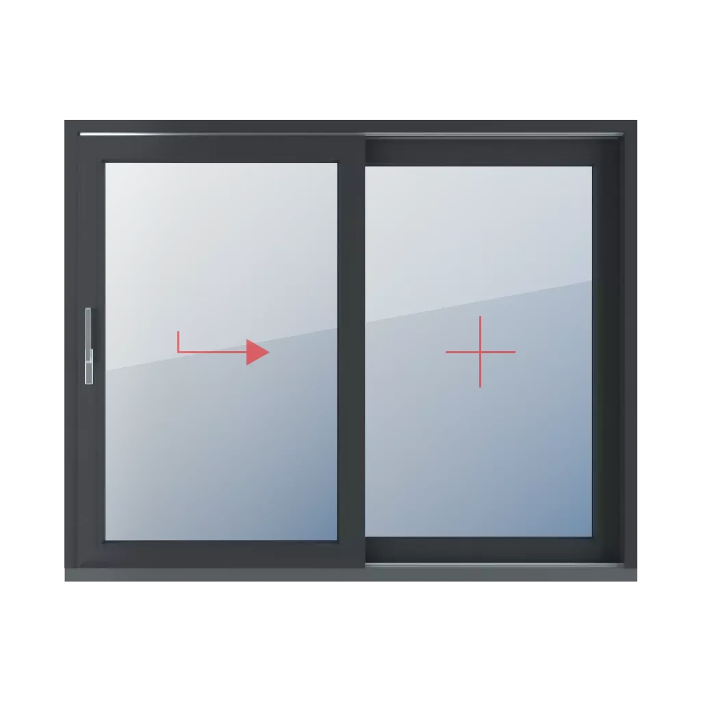 Rechts verschiebbar, Festverglasung fenster fenstertypen hst-hebe-schiebe-terrassentueren zweifluegelige-tueren rechts-verschiebbar-festverglasung 