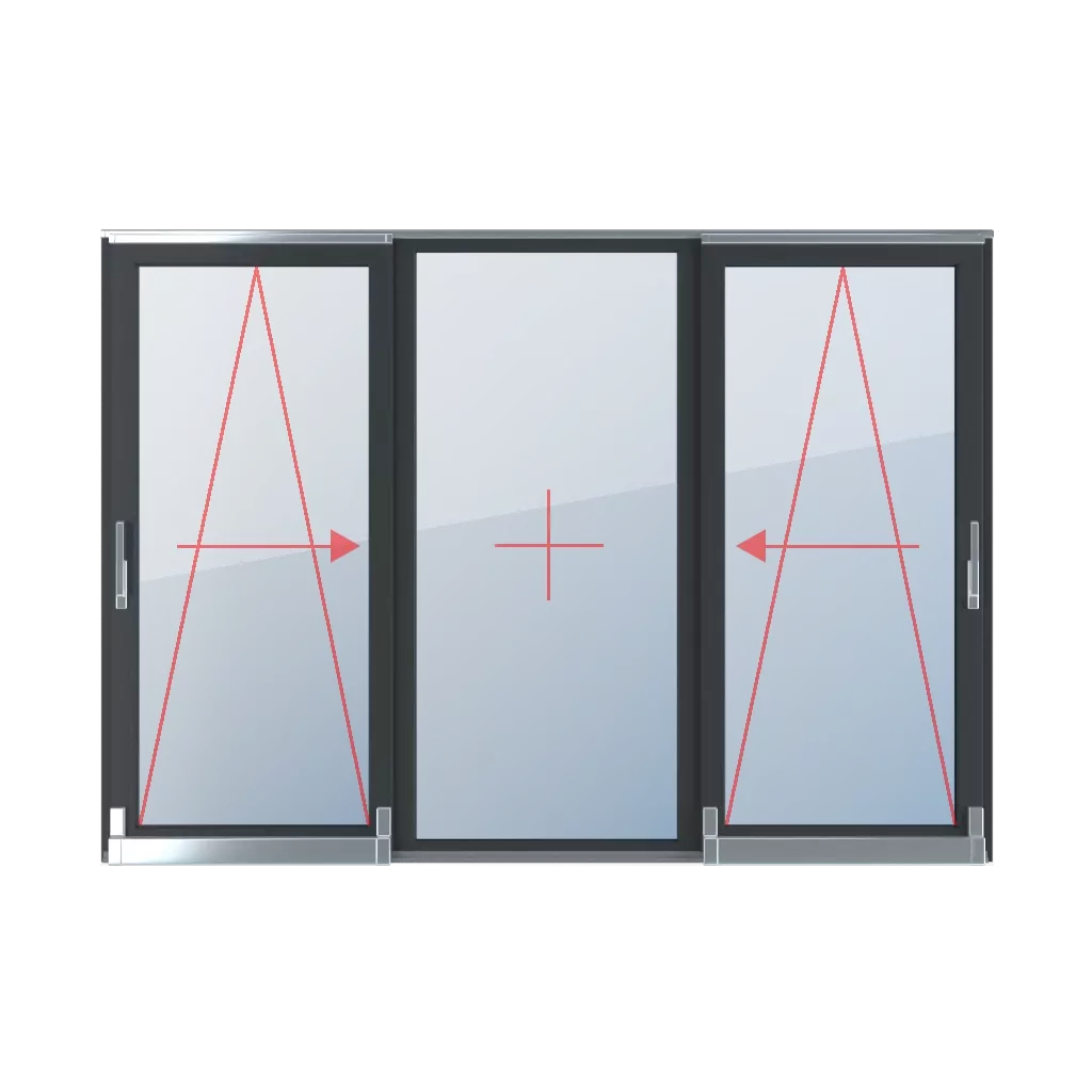 Kipp-Schiebe rechts, Festverglasung, Kipp-Schiebe links produkte psk-parallel-schiebe-kipp-terrassenfenster    