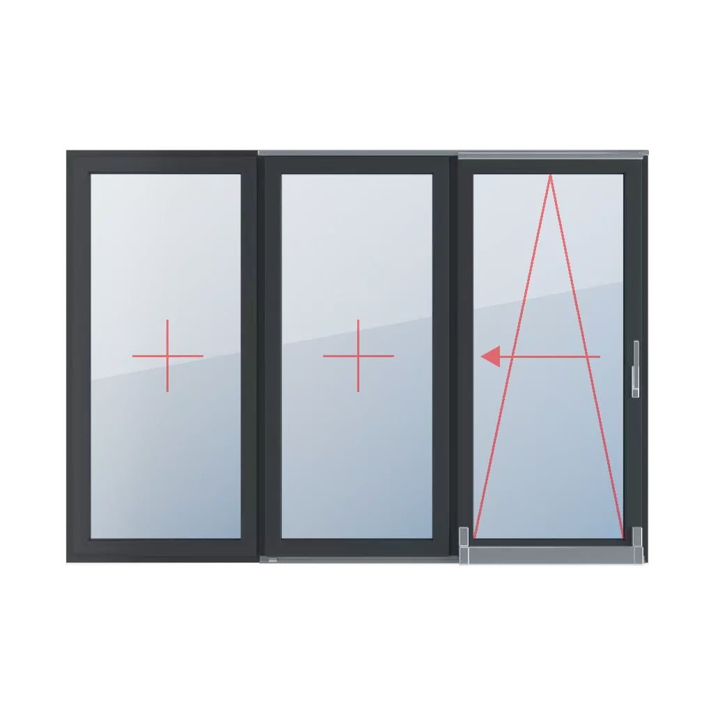 Festverglasung im Flügel, Kipp-Schiebe links produkte psk-parallel-schiebe-kipp-terrassenfenster    