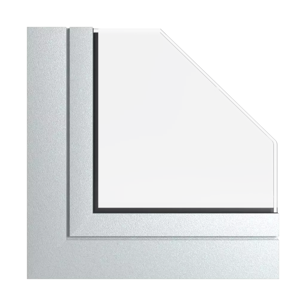 Silber grau produkte fensterpakete aluminium-standard-plus   