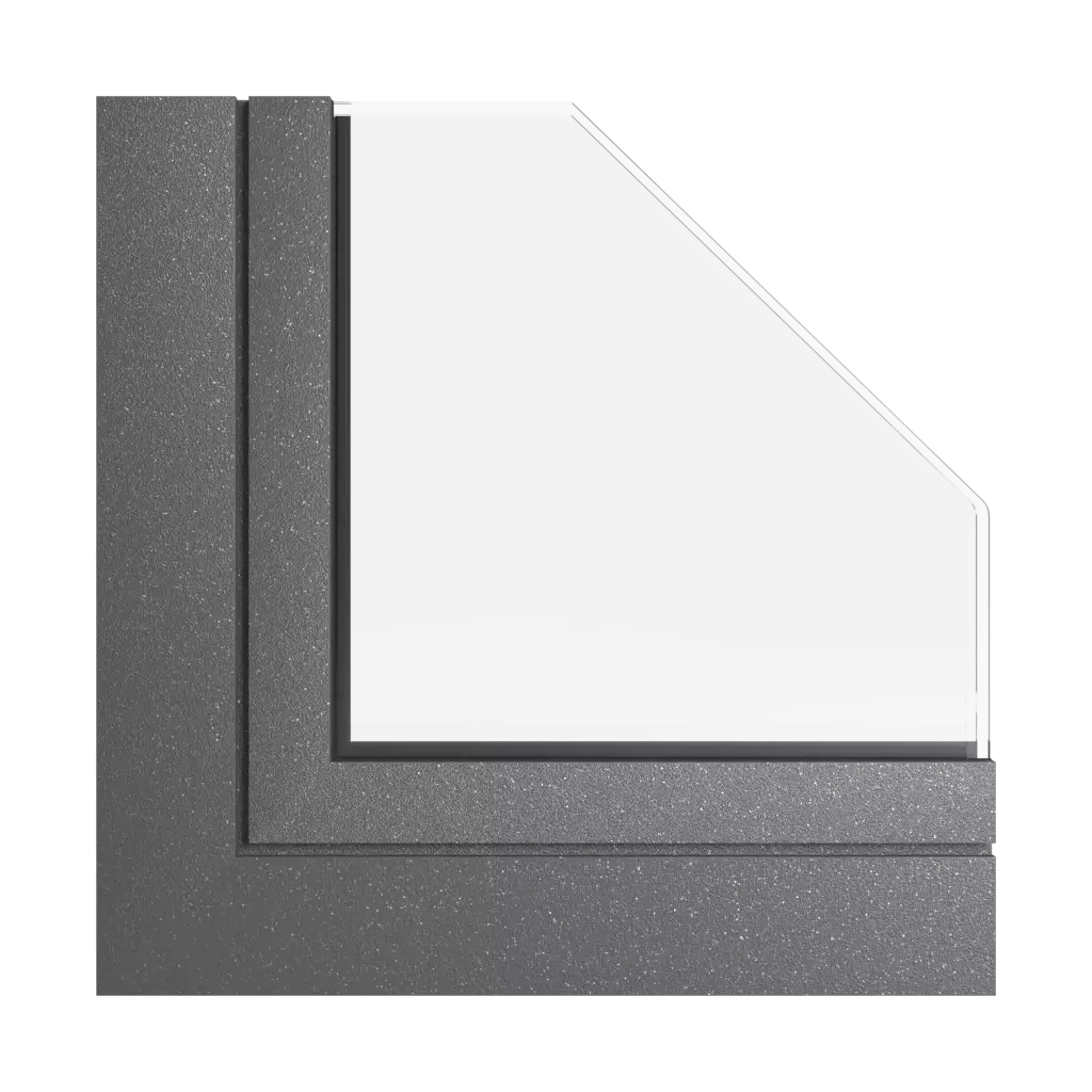 Schwarzgrau fenster fensterprofile aliplast