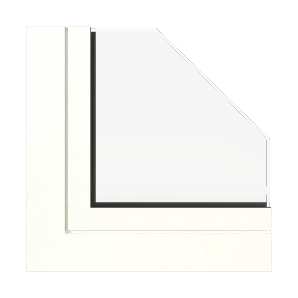 Weiße feine Struktur fenster fensterprofile aluprof mb-86-st