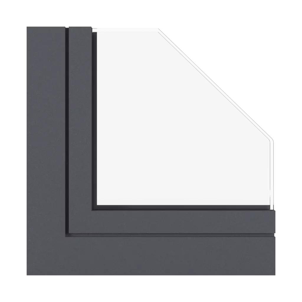 Graphitgraue Feinstruktur fenster fensterprofile aluprof mb-sr50n-effekt