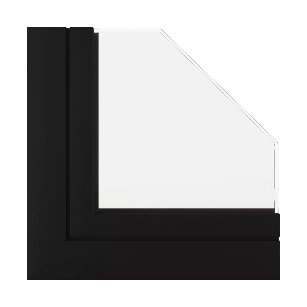 Schwarz matt ✨ fenster fenstertypen vierfluegelige-fenster symmetrische-horizontale-teilung-50-50 