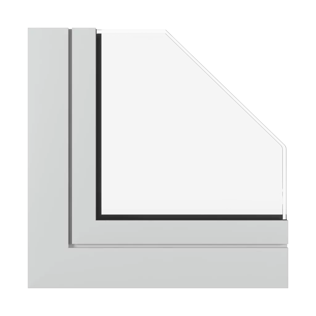 Hellgrau matt fenster fensterprofile aluprof mb-sr50n