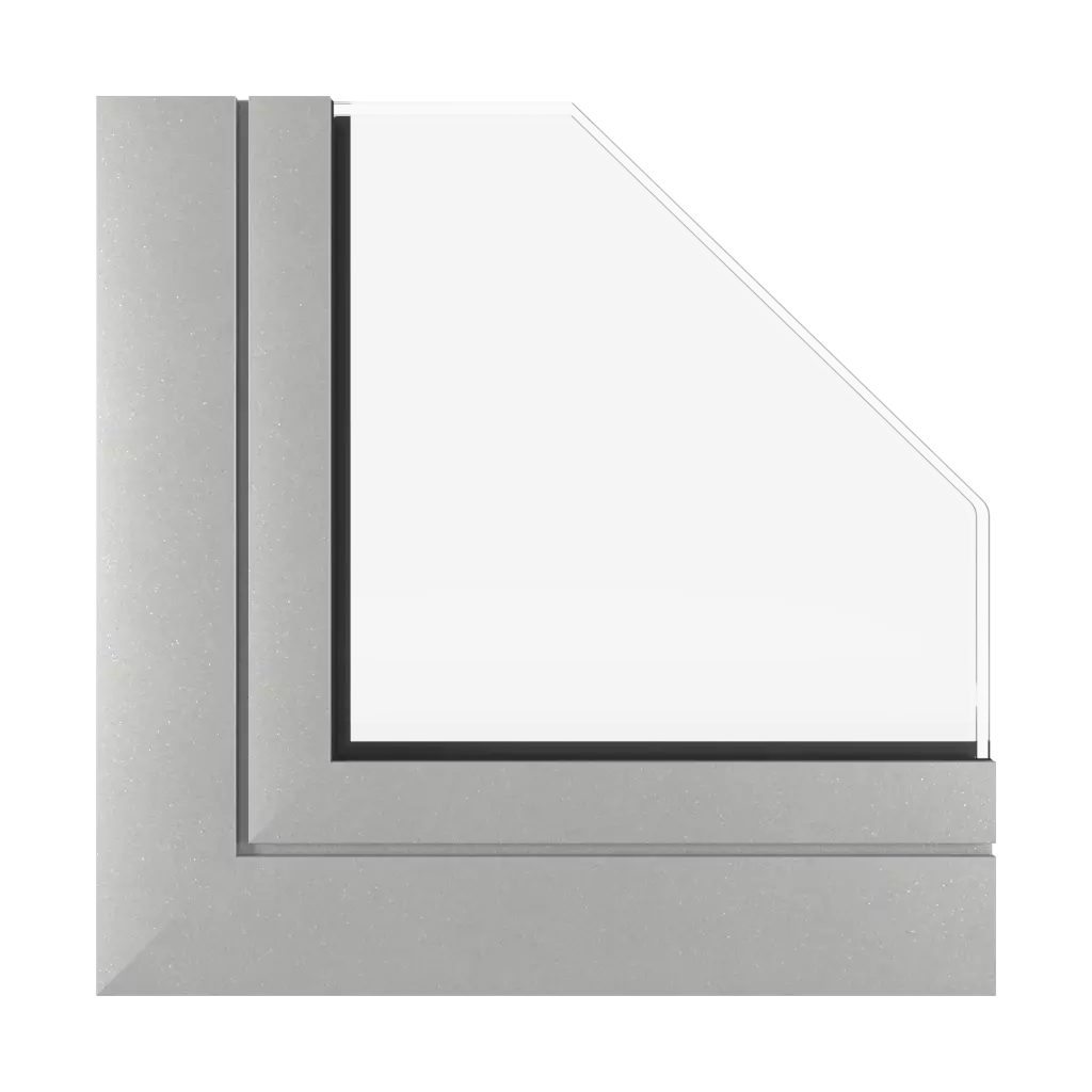 Silbernes Aluminium matt fenster fensterprofile aluprof mb-openslide