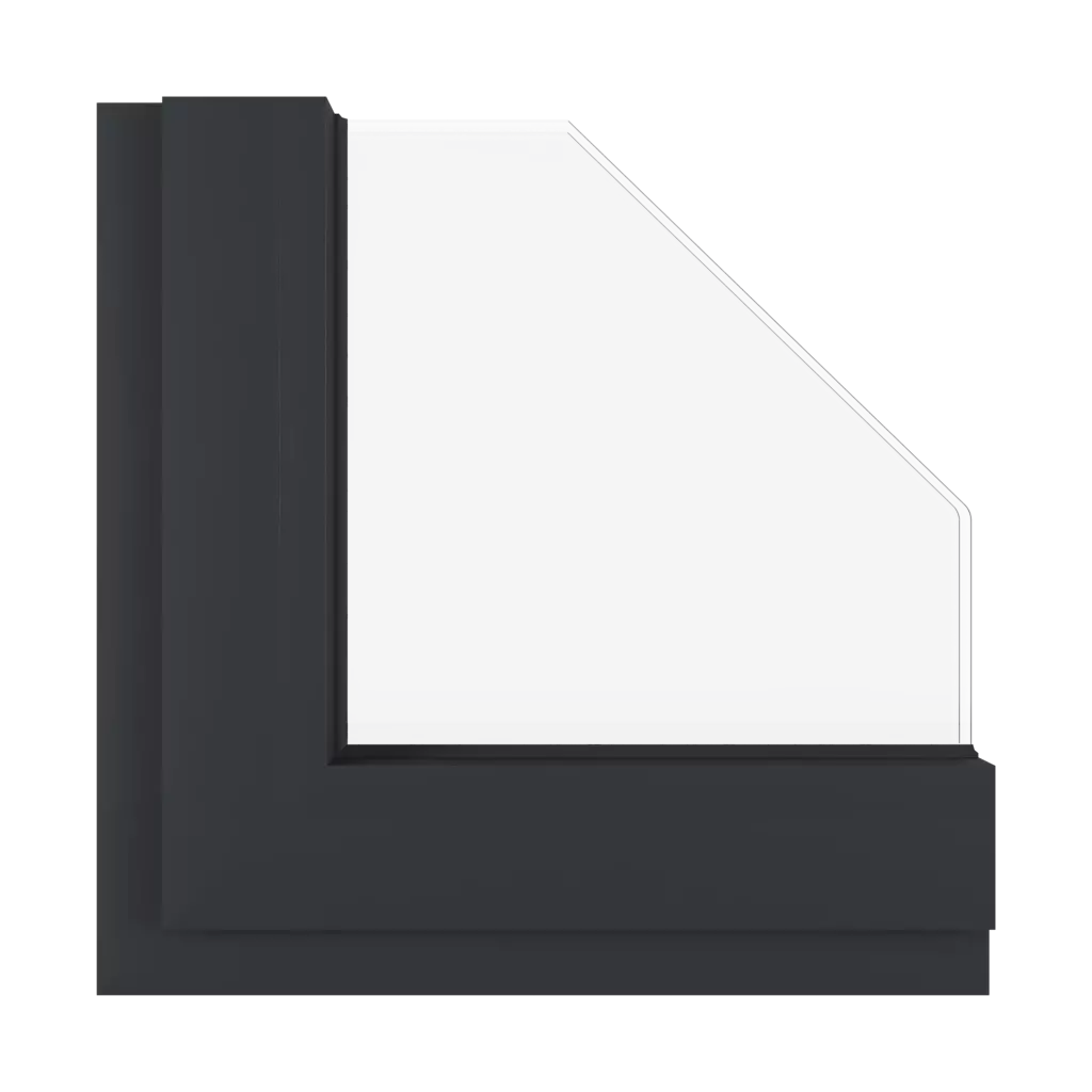 Schwarzgrau fenster fensterfarbe aluprof-farben schwarzgrau interior