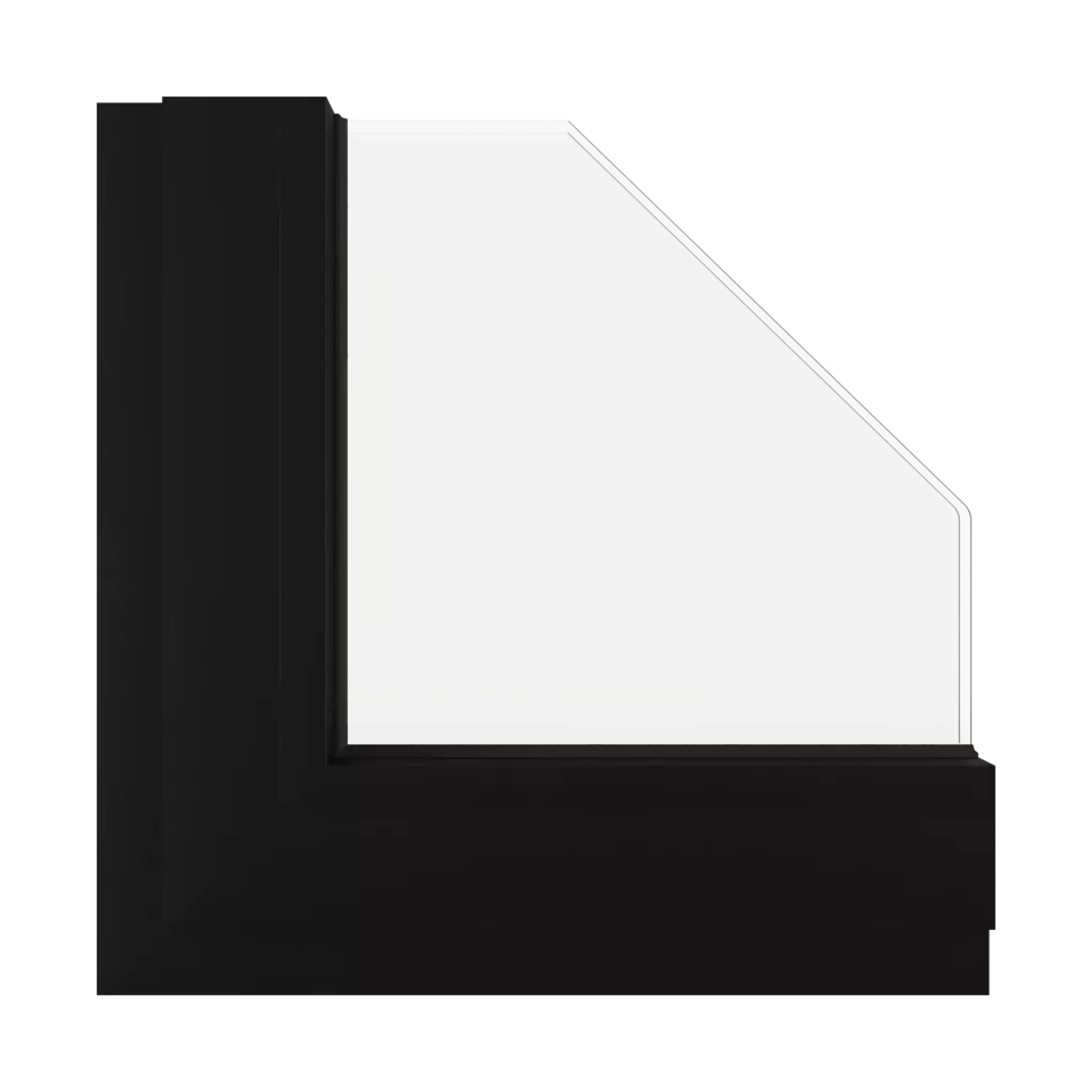 Schwarz matt ✨ fenster fensterfarbe aluprof-farben schwarze-matte interior