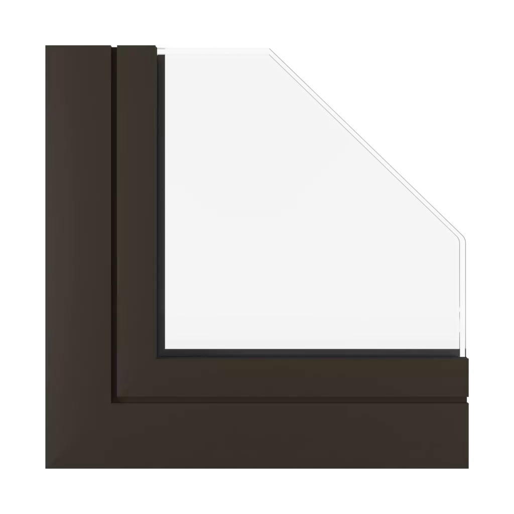 Dunkelbrauner SK fenster fensterprofile aluprof mb-78ei-dpa