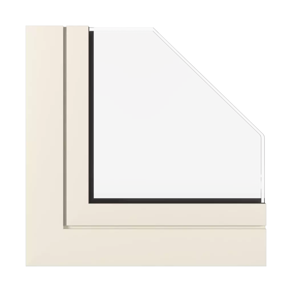 Cremeweißer SK fenster fensterprofile aluprof mb-skyline-typ-r