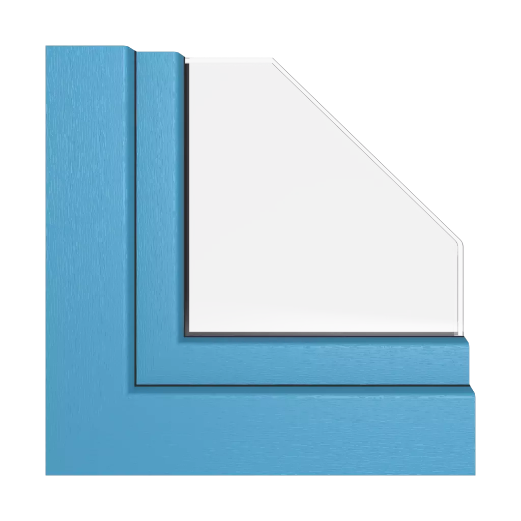 Brilliantes Blau fenster fensterprofile rehau synego