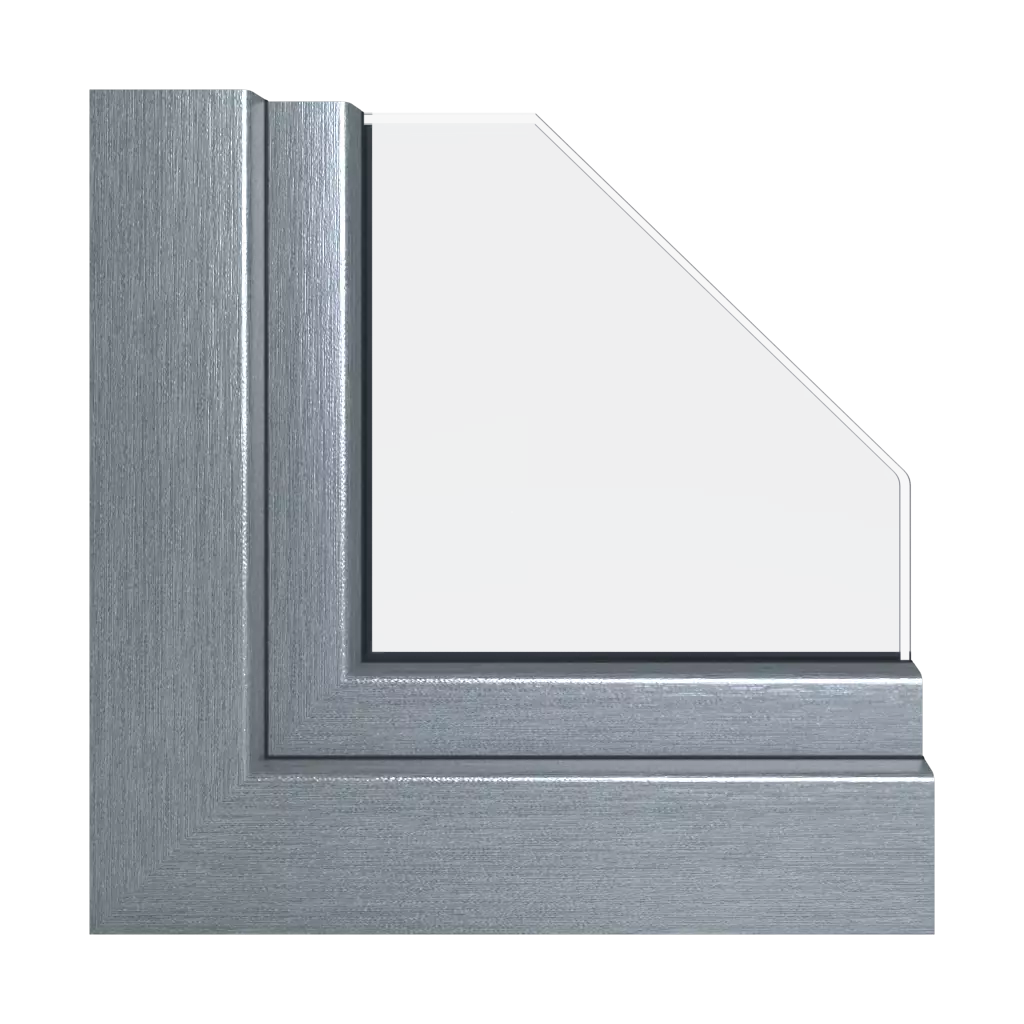 Silbermetallic fenster fensterprofile schueco living-as