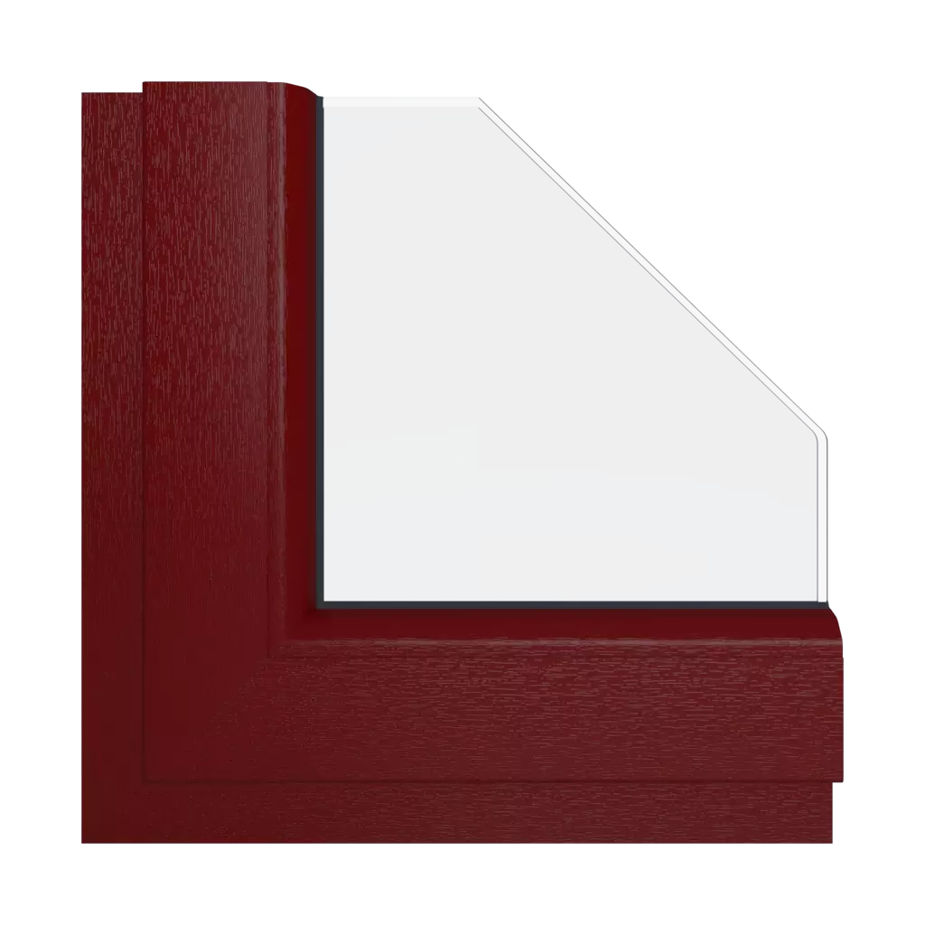Rot fenster fensterfarbe schueco-farben rot interior
