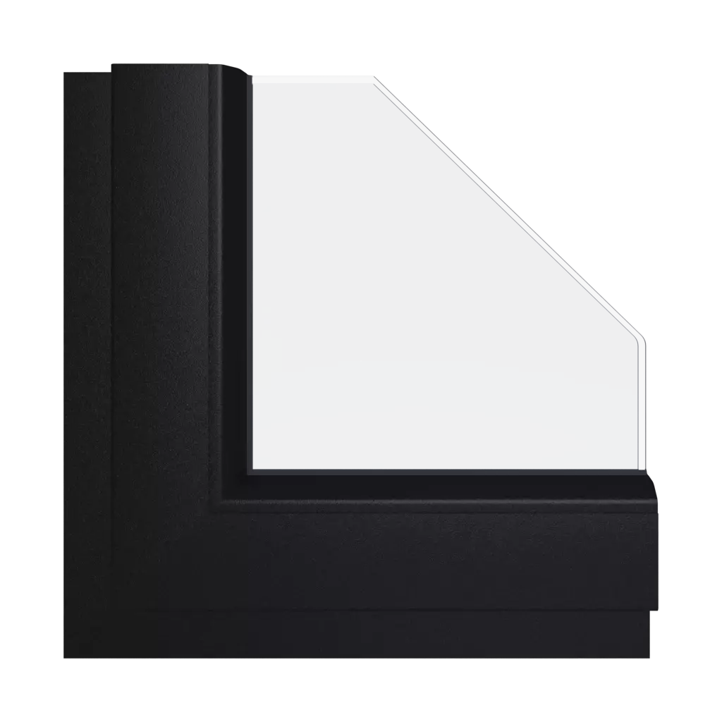 Schwarz ulti-matt fenster fensterfarbe schueco-farben schwarz-ulti-matt interior