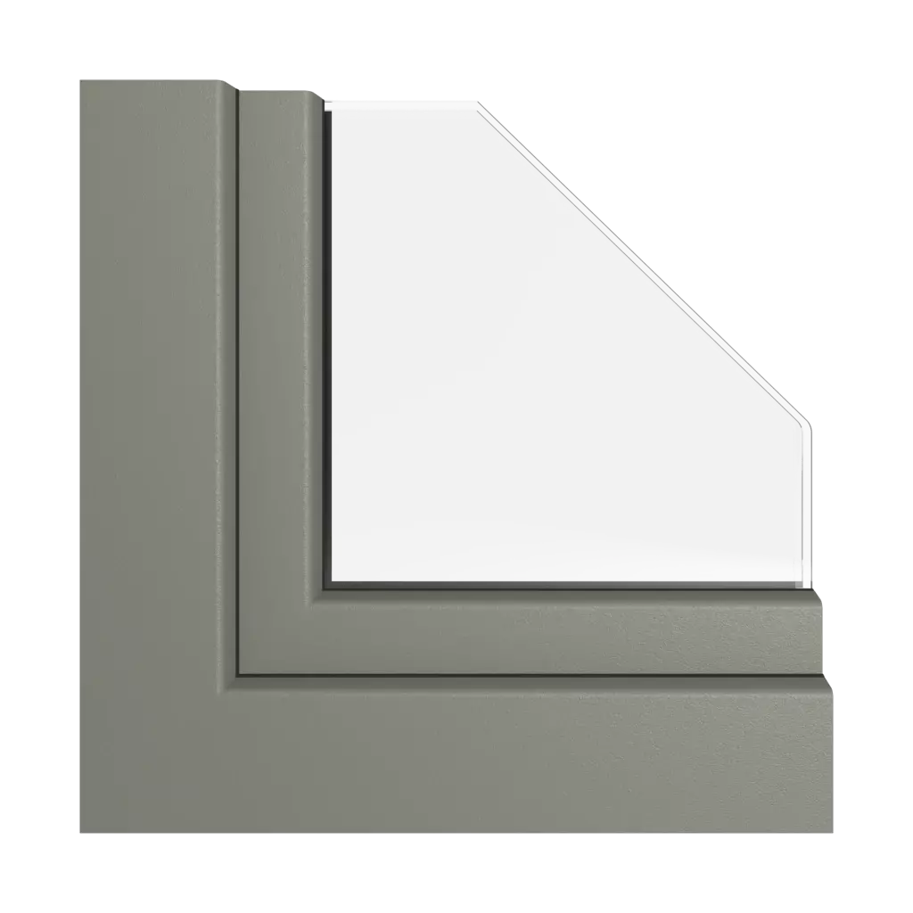 Grauer Quarz matt fenster fensterprofile koemmerling system-76-md