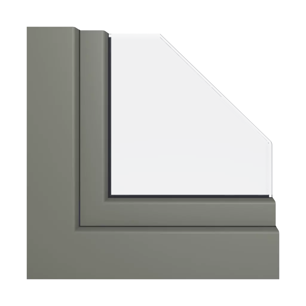 Grauer glatter Quarz produkte psk-parallel-schiebe-kipp-terrassenfenster    