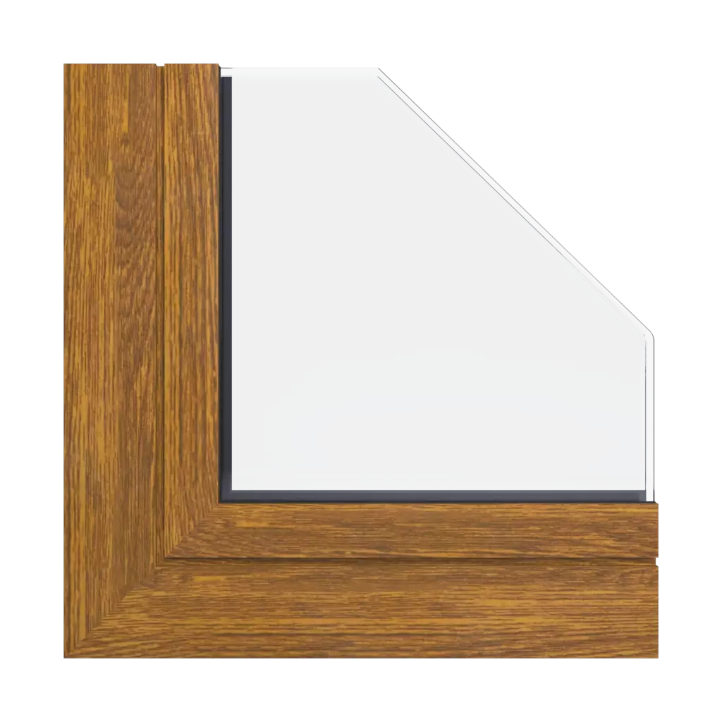 Klassische goldene Eiche Holzoptik ✨ fenster fenstertypen vierfluegelige-fenster symmetrische-horizontale-teilung-50-50 