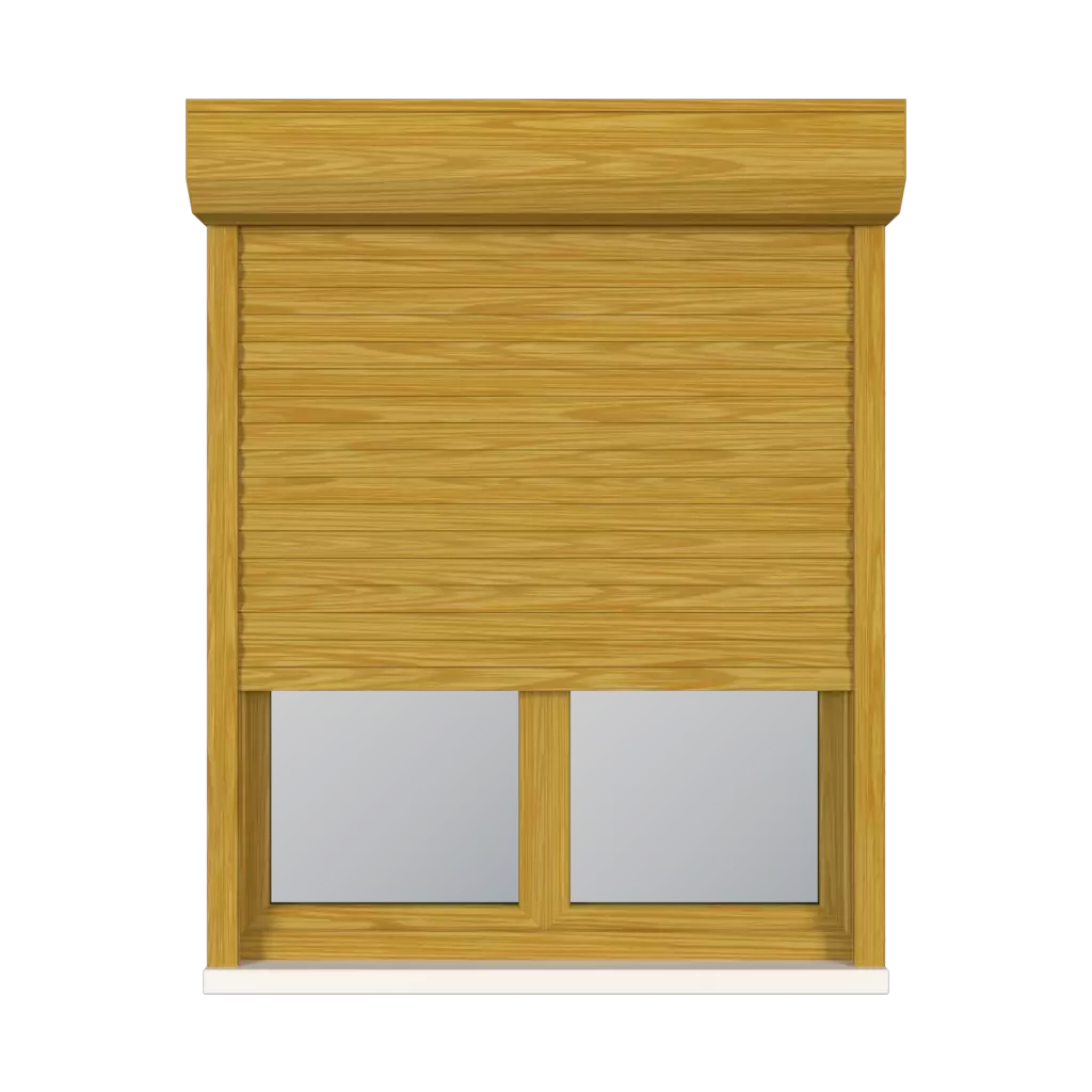 Helles Holz fenster fensterzubehoer fensterrollos aluprof