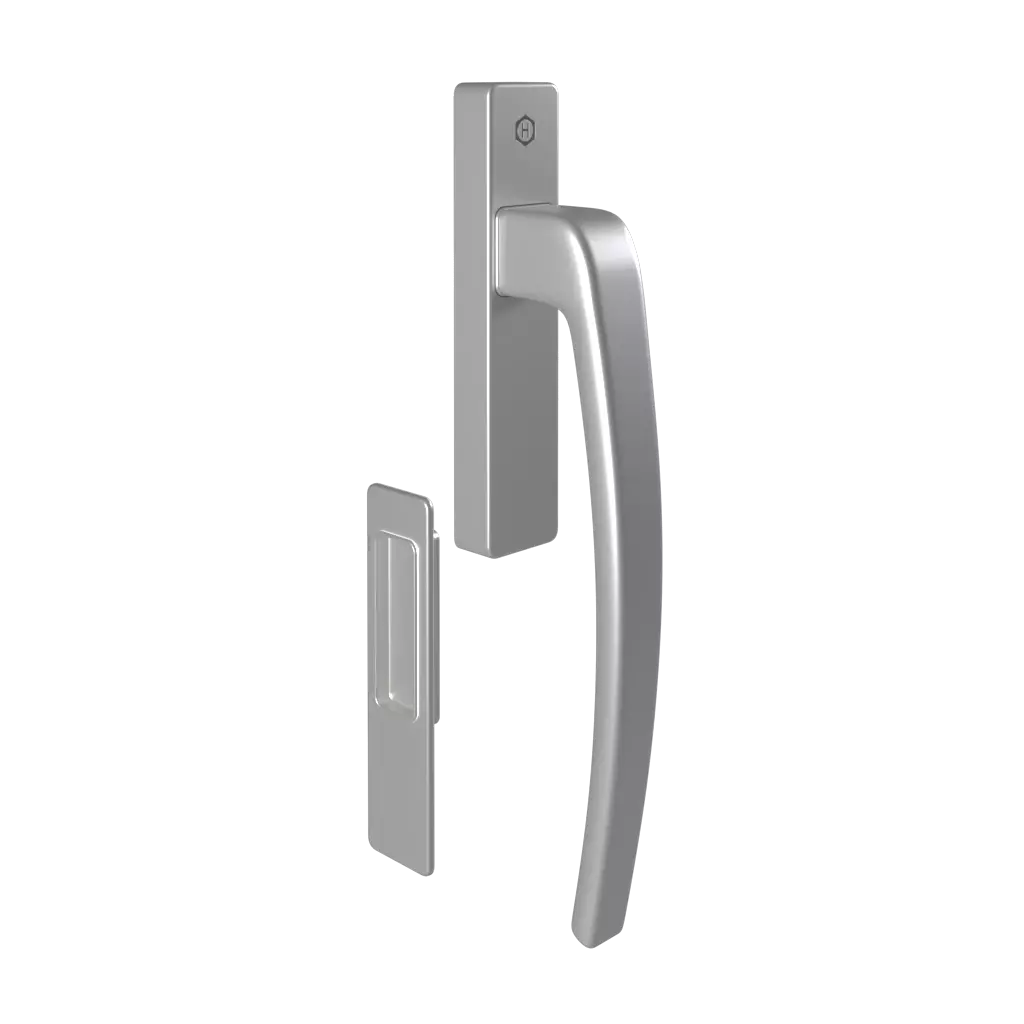 Silberner HS-Griff produkte fensterpakete aluminium-standard-plus   