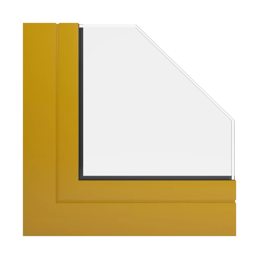 RAL 1005 Honiggelb fenster fensterprofile aliplast aliver-2000