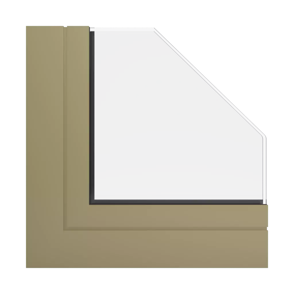 RAL 1020 Olivgelb fenster fensterprofile aluprof mb-70-hallo