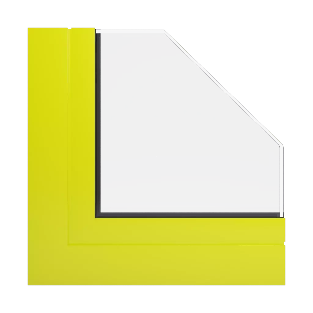 RAL 1026 Leuchtgelb fenster fensterprofile aluprof mb-78ei-dpa