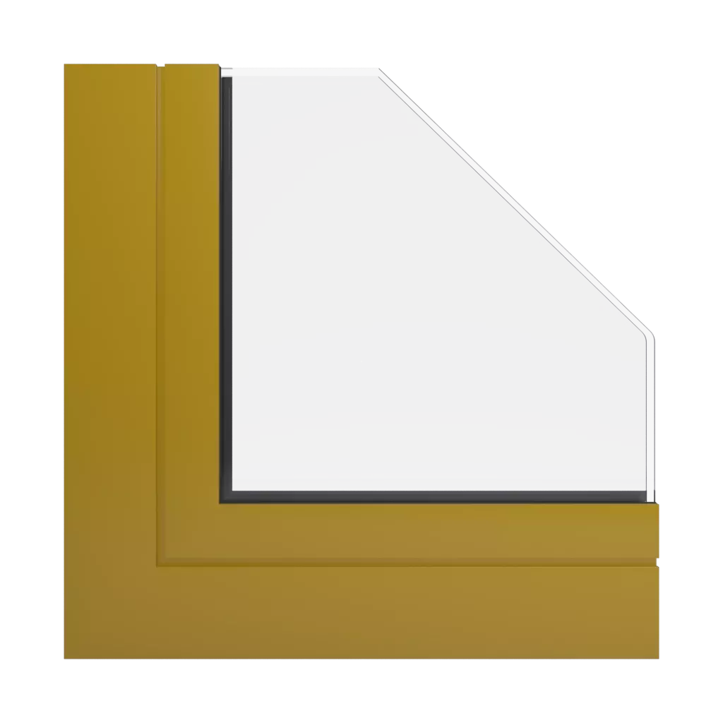 RAL 1027 Currygelb fenster fensterprofile aliplast victoria-plus