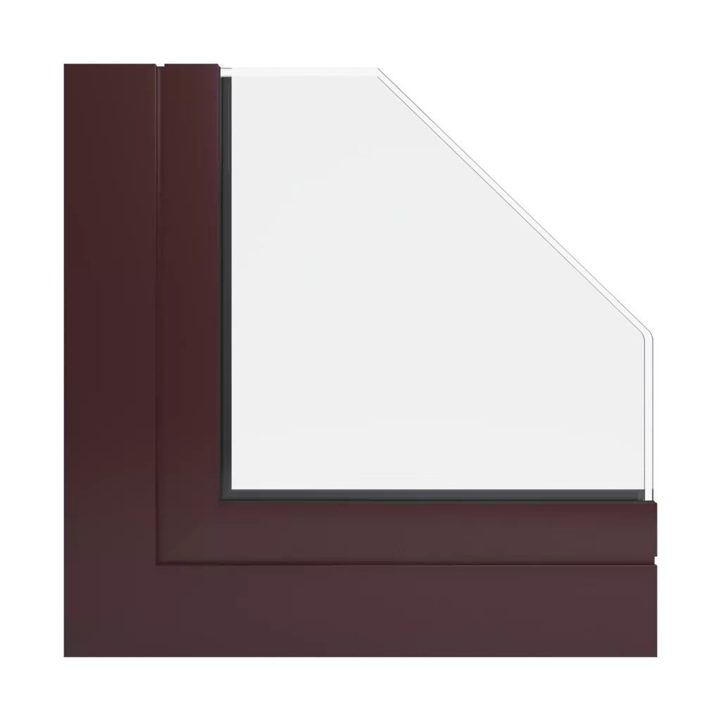 RAL 3007 Schwarzrot fenster fensterprofile aluprof mb-60e-ei