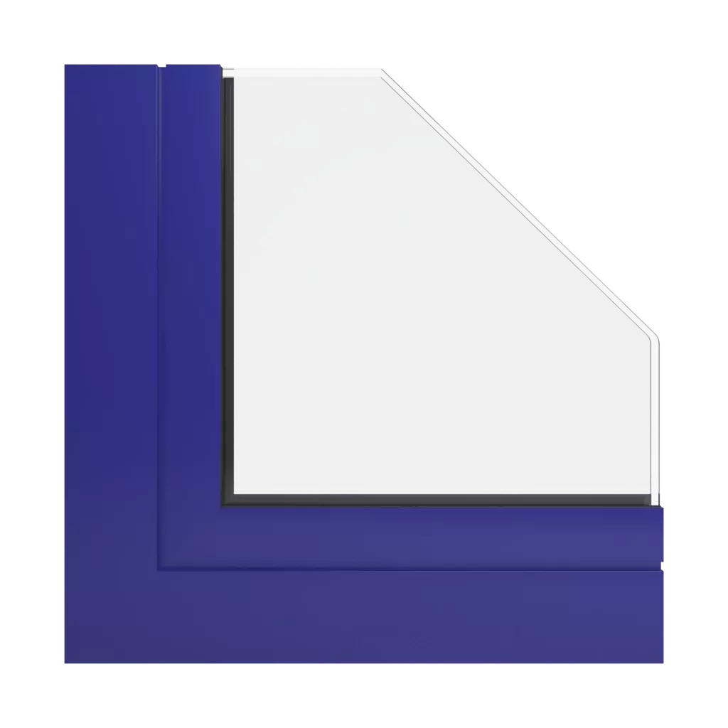RAL 5002 Ultramarinblau fenster fensterprofile aluprof mb-86-fold-line-hd
