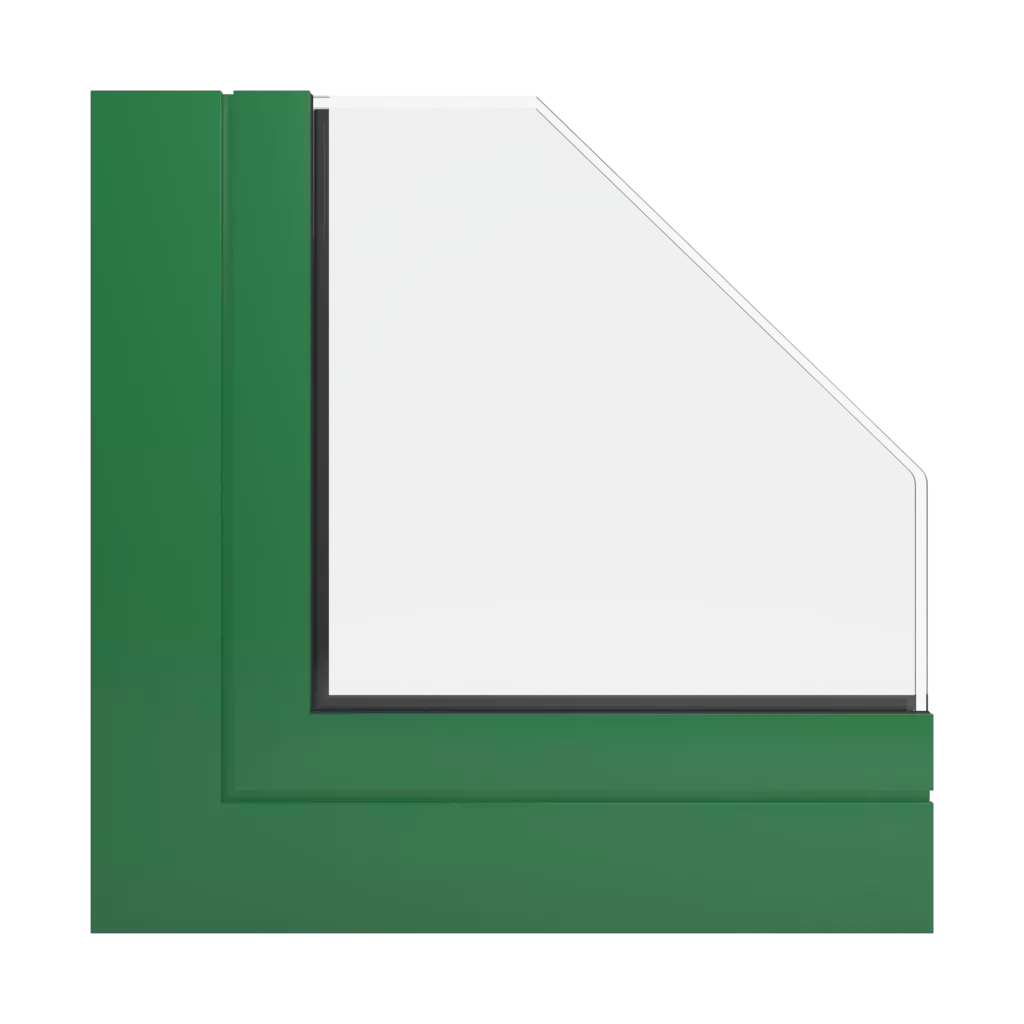 RAL 6001 Smaragdgrün fenster fensterprofile aluprof mb-78ei-dpa
