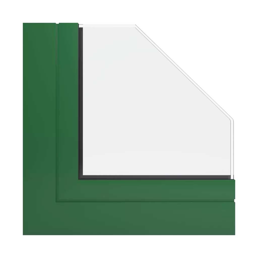 RAL 6002 Laubgrün fenster fensterprofile aliplast max-light-modern