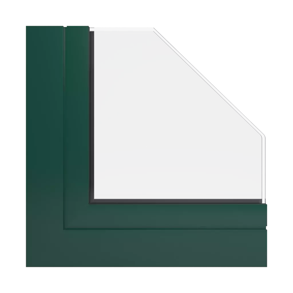 RAL 6005 Moosgrün fenster fensterprofile aluprof mb-60e-ei