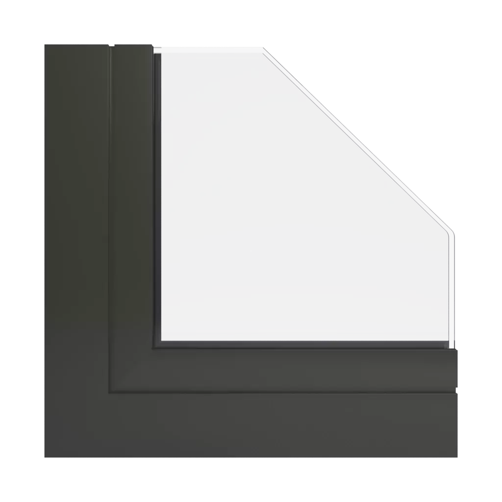 RAL 6008 Braungrün fenster fensterprofile aluprof mb-86-fold-line-hd