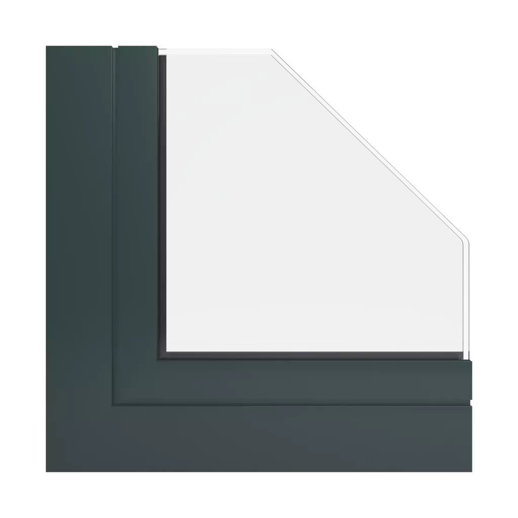 RAL 6012 Schwarzgrün fenster fensterprofile aluprof mb-78ei