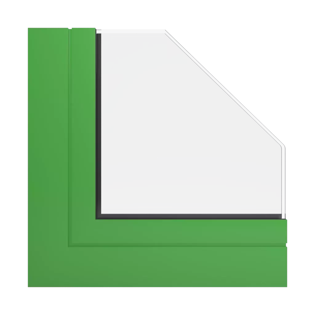 RAL 6018 Gelbgrün fenster fensterprofile aluprof mb-86-fold-line-hd