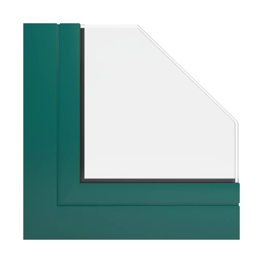 RAL 6026 Opalgrün fenster fensterprofile aluprof mb-openslide