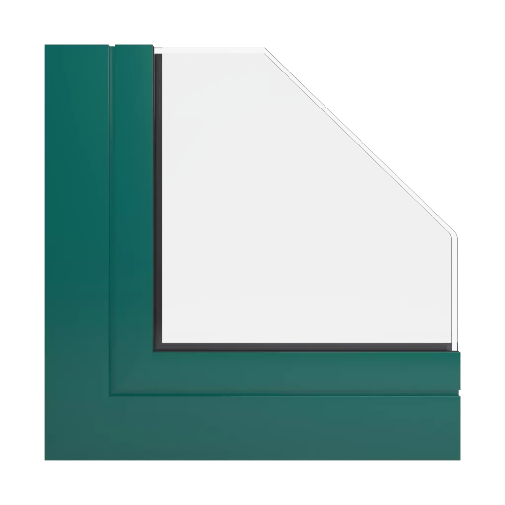 RAL 6026 Opalgrün fenster fensterprofile aliplast imperial-i