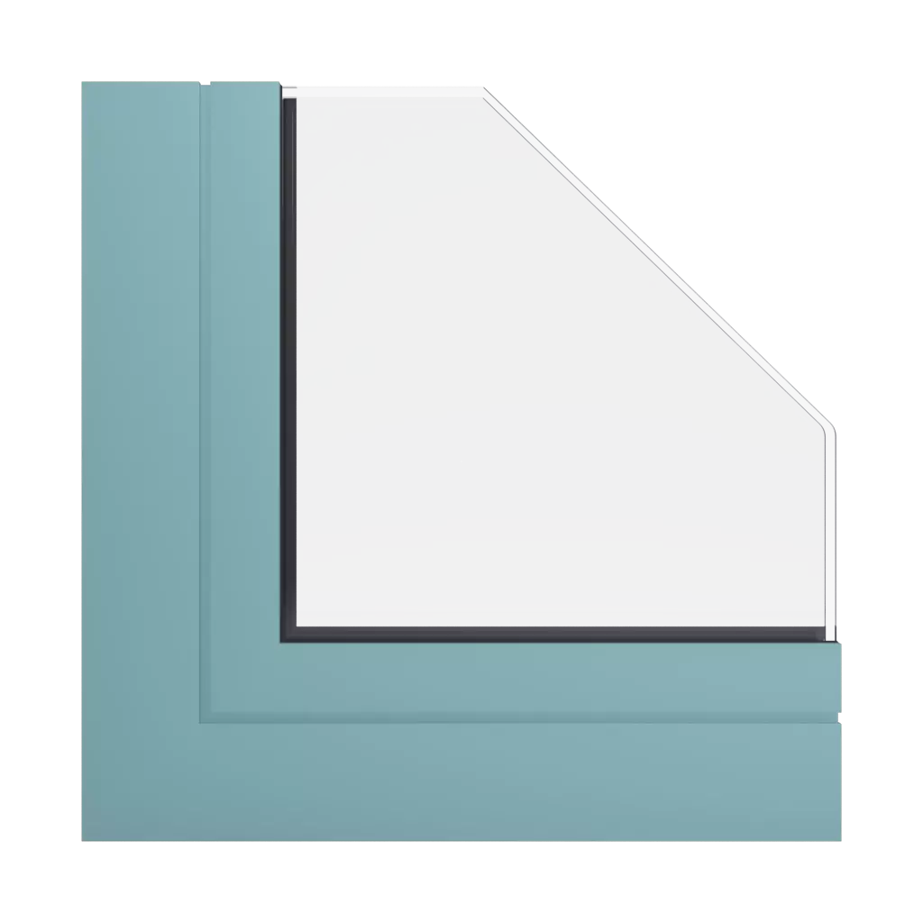 RAL 6034 Pastelltürkis fenster fensterprofile aluprof mb-60e-ei