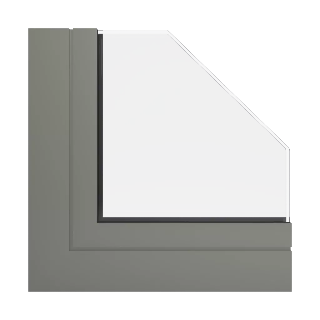 RAL 7003 Moosgrau fenster fensterprofile aliplast max-light-modern