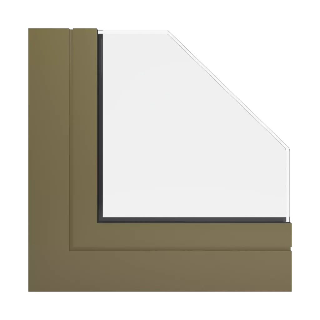 RAL 7008 Khakigrau fenster fensterprofile aluprof mb-60e-ei