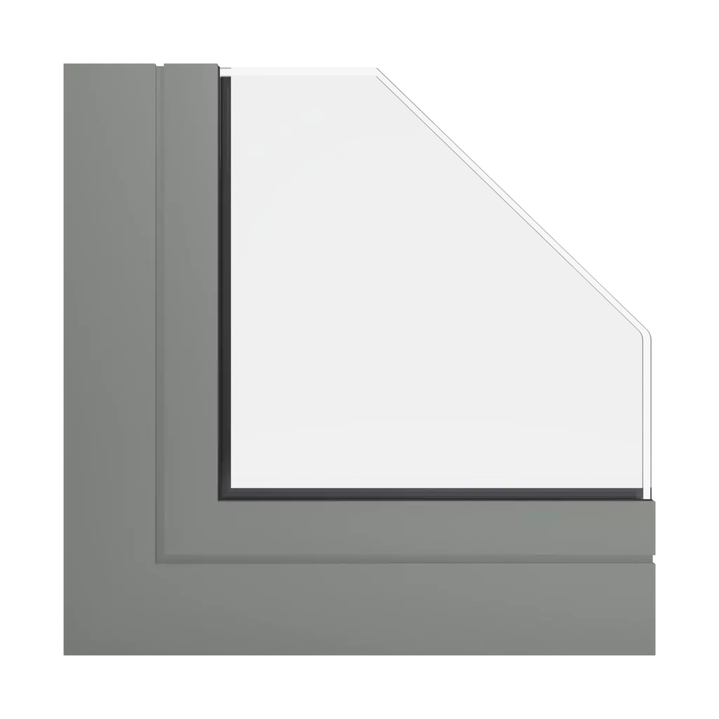 RAL 7023 Betongrau fenster fensterprofile aliplast panorama