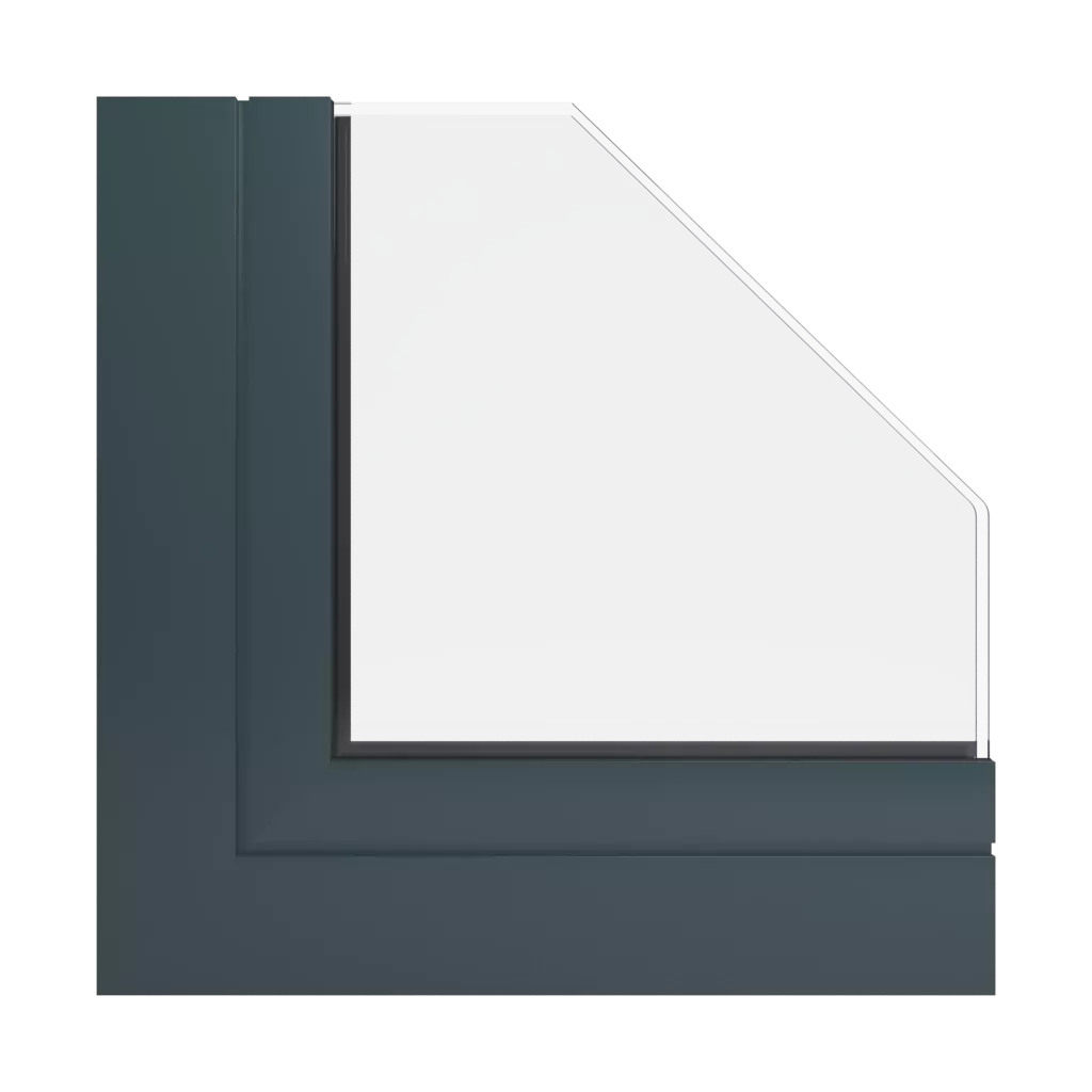 RAL 7026 Granitgrau fenster fensterprofile aluprof mb-86-fold-line-hd