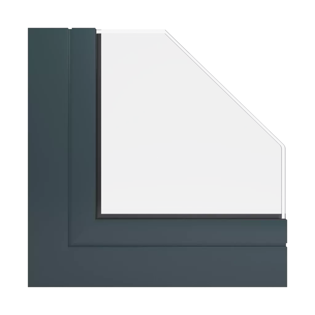 RAL 7026 Granitgrau fenster fensterprofile aliplast max-light-modern