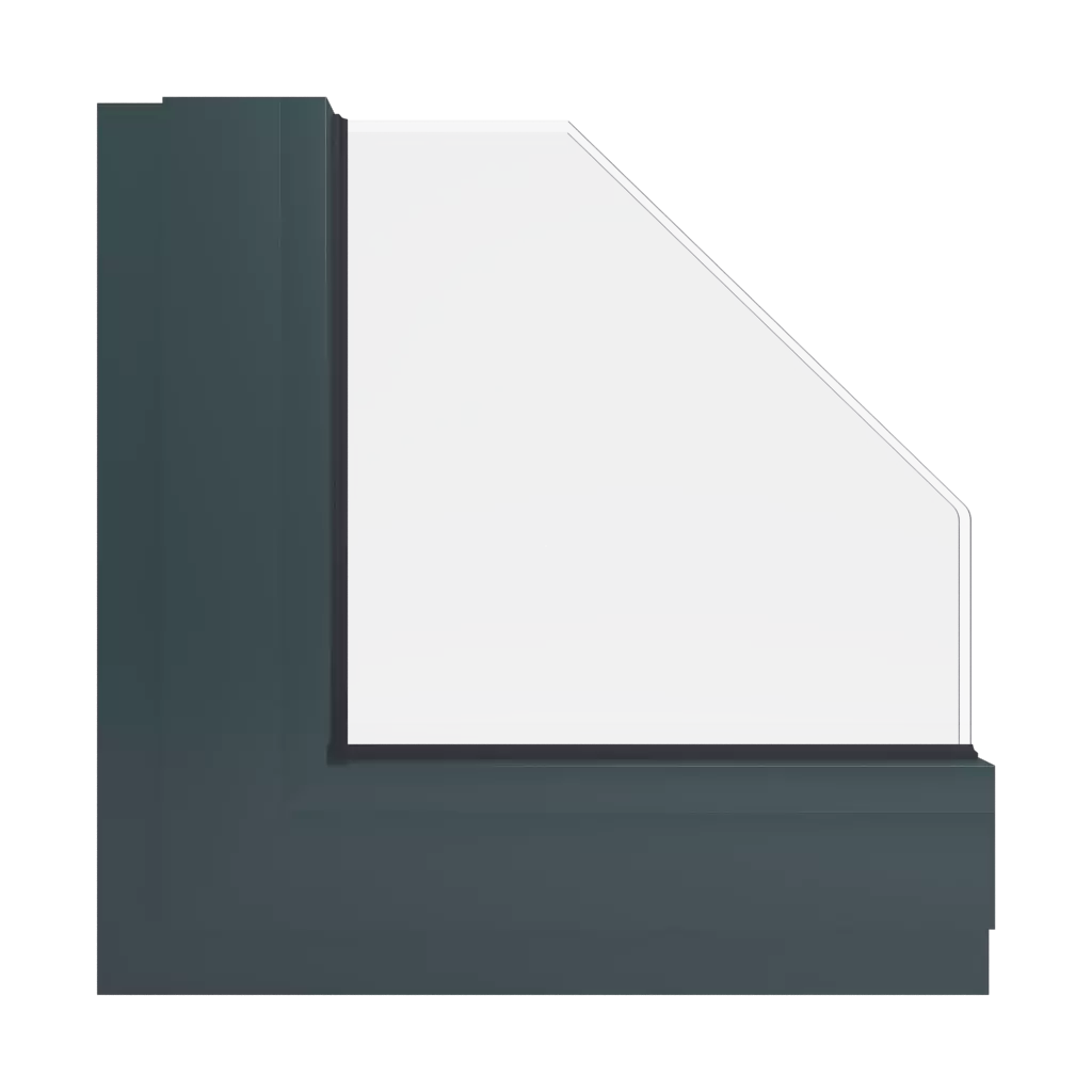 RAL 7026 Granitgrau fenster fensterfarbe ral-aluminium ral-7026-granitgrau interior