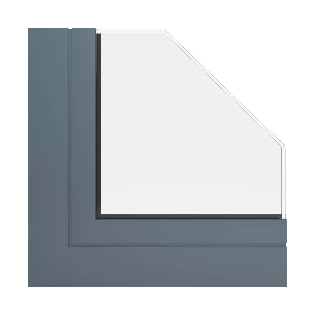 RAL 7031 Blaugrau fenster fensterprofile ponzio sl600ttevo